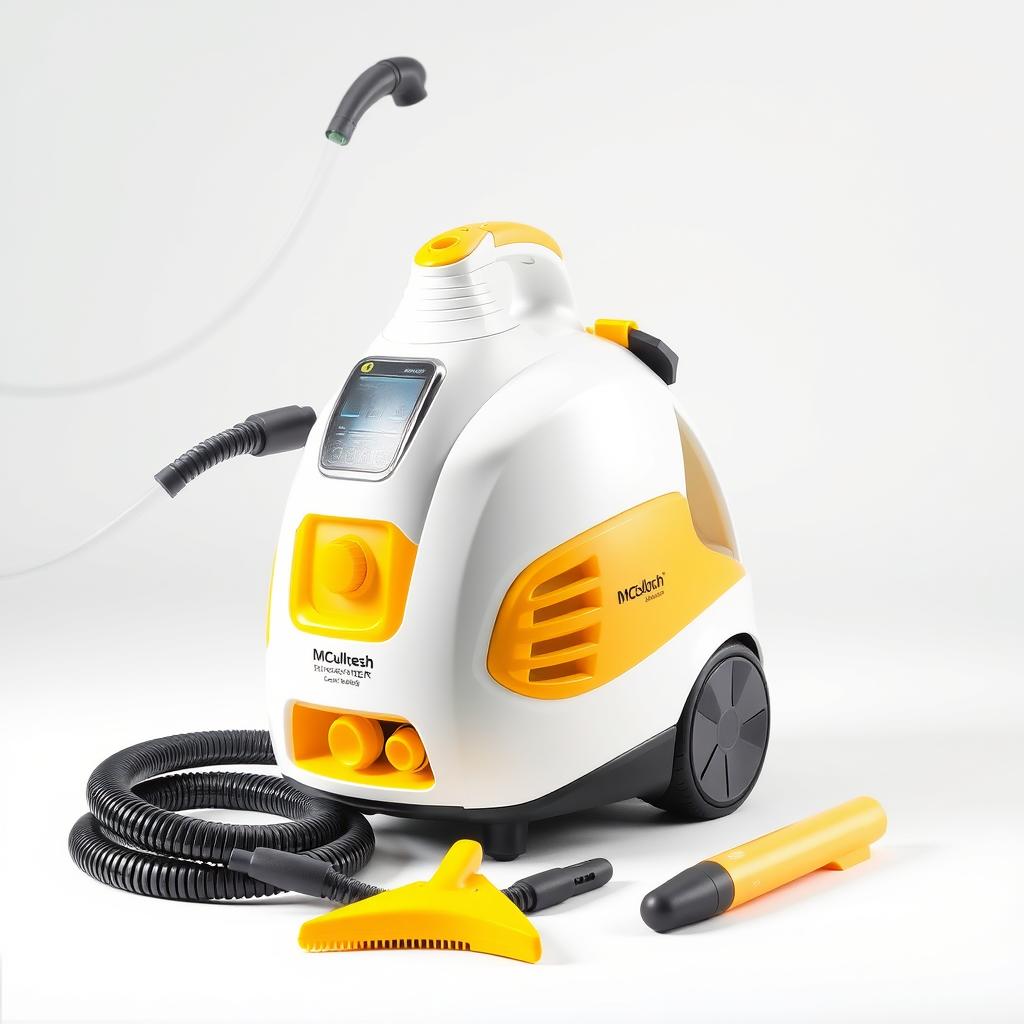 McCulloch MC1385 Deluxe Canister Steam Cleaner for car detailing