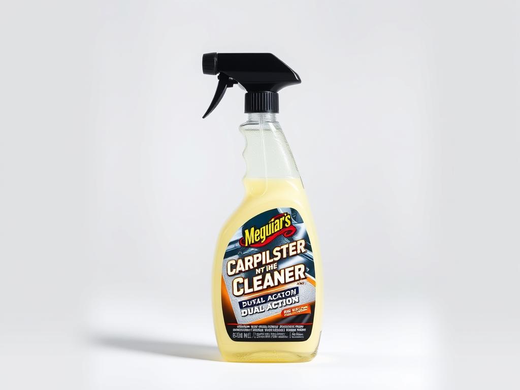 Meguiar's Carpet & Upholstery Cleaner bottle with dual-action trigger