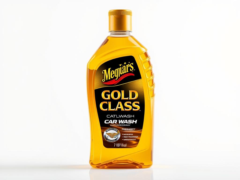 Meguiar's Gold Class Car Wash bottle with gold liquid