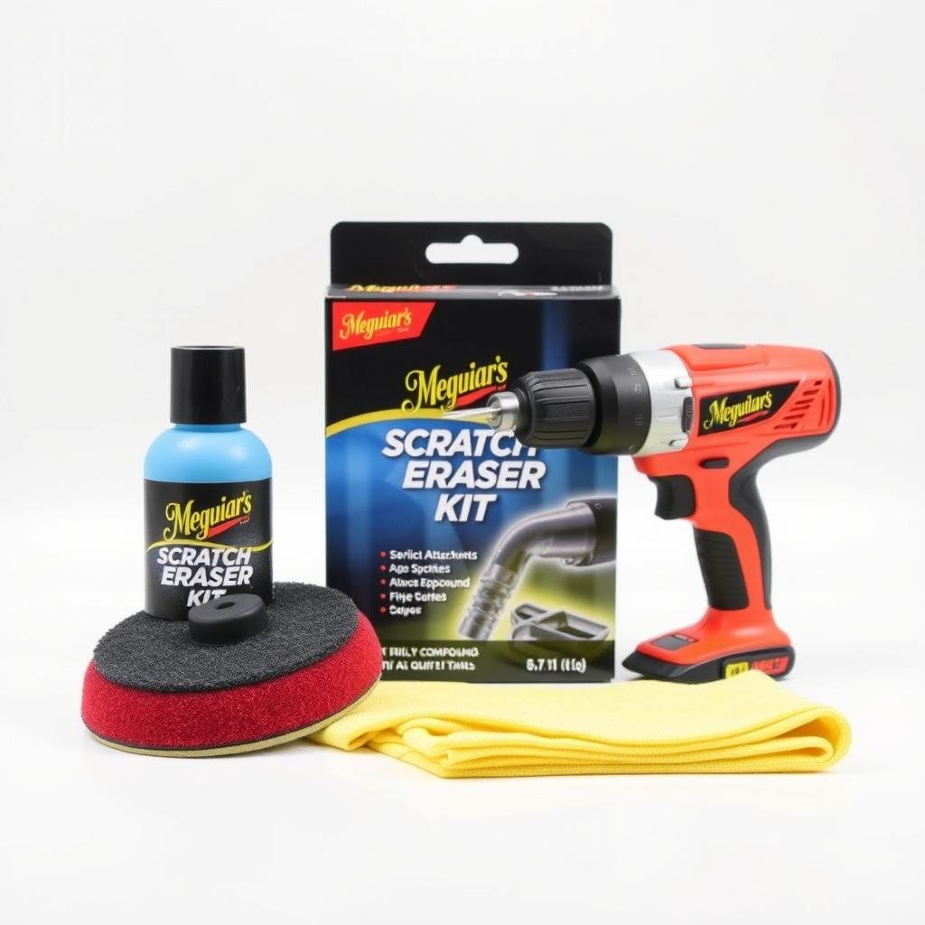 Meguiar's Scratch Eraser Kit with drill attachment and compound Meguiar's Scratch Eraser Kit with drill attachment and compound