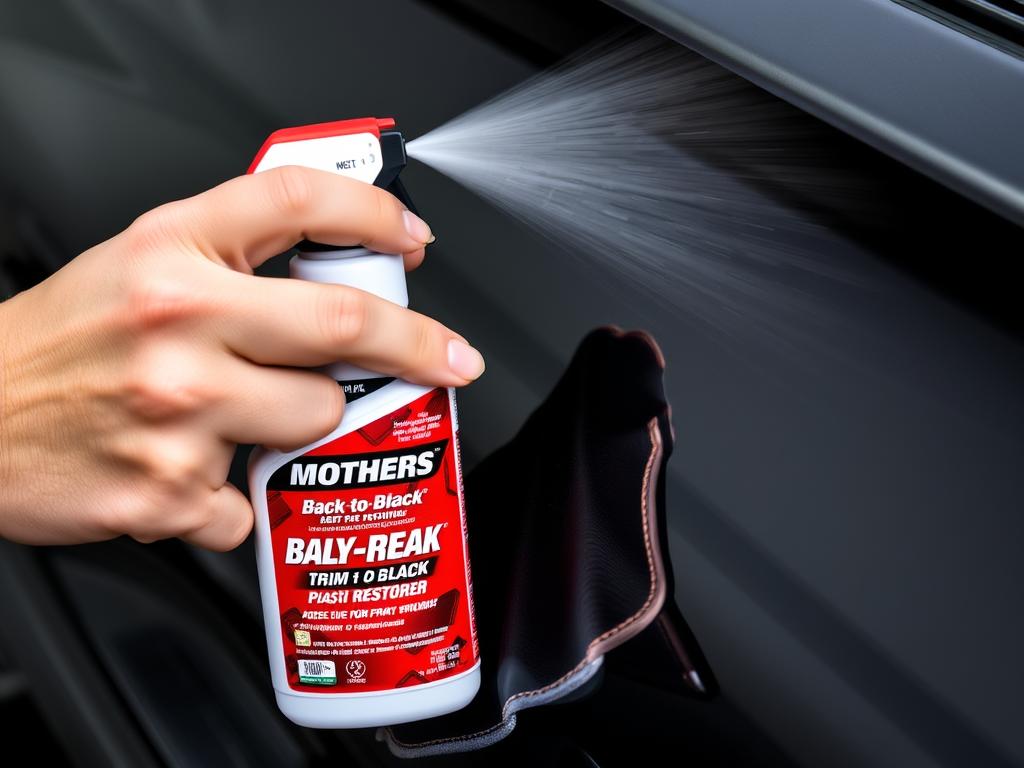 Mothers Back-to-Black Trim & Plastic Restorer spray bottle