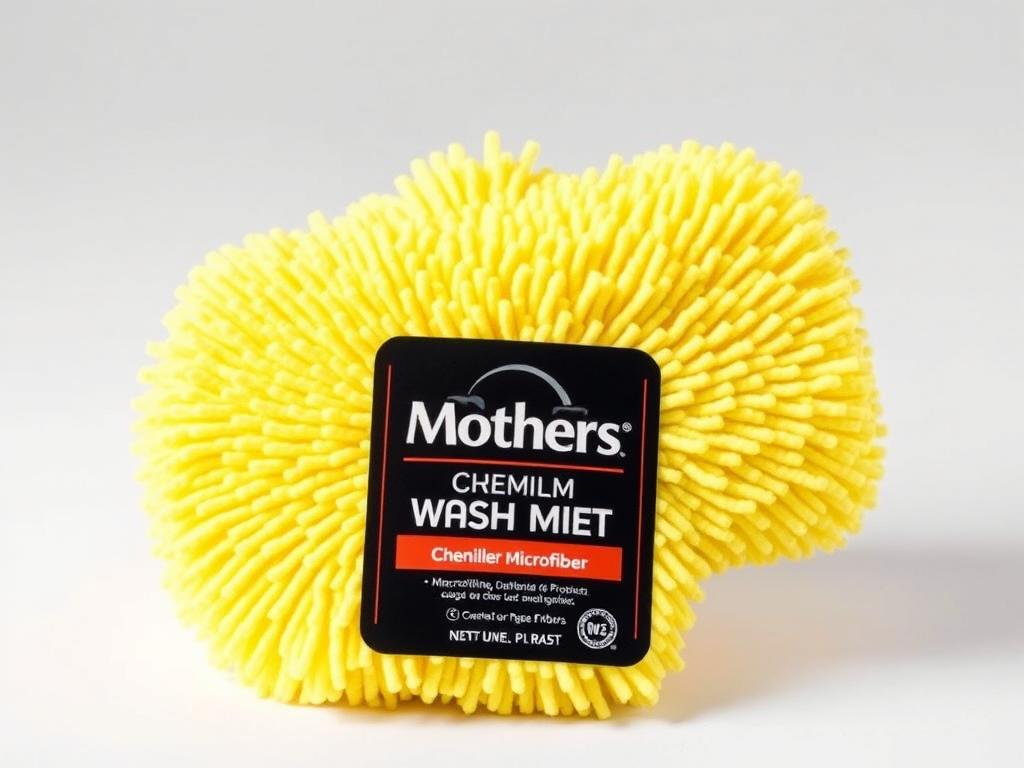 Mothers Premium Chenille Wash Mitt for car washing