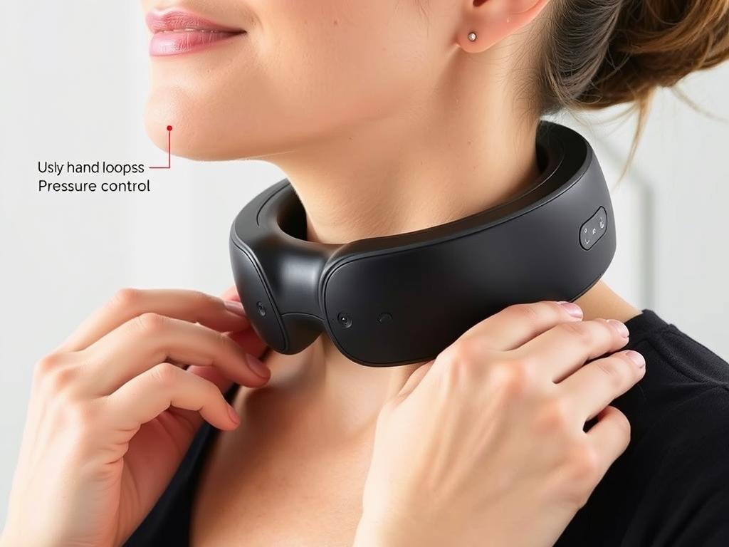 Nekteck Shiatsu Neck Massager showing U-shaped design