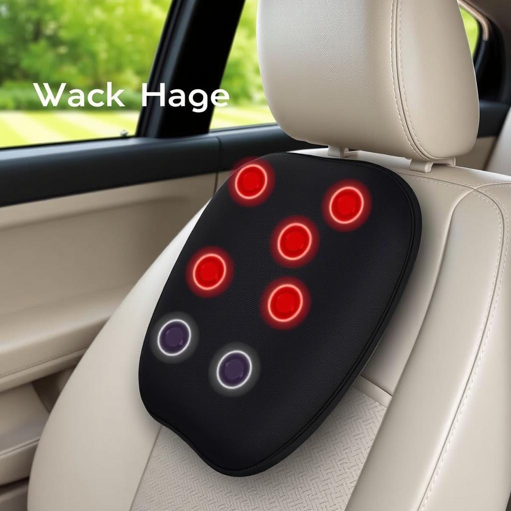 Papillon Back Massager with Heat for car seat