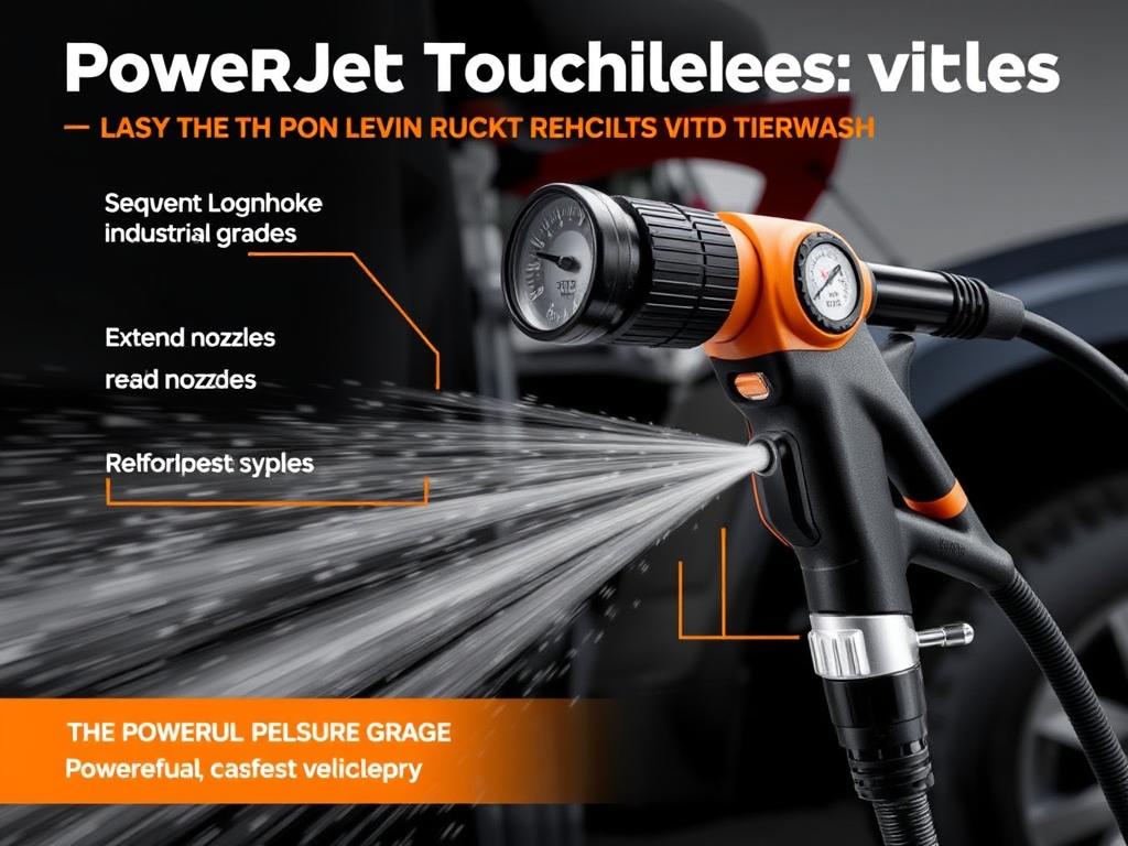 PowerJet Max heavy-duty touchless car wash system with extended reach nozzles