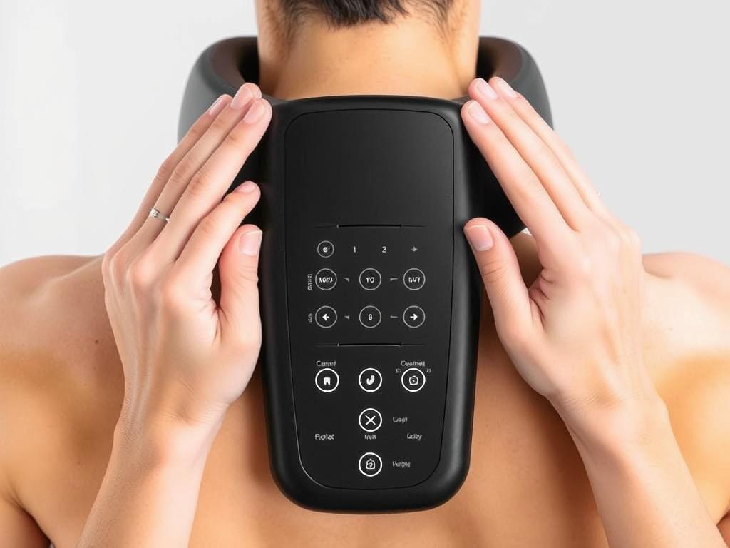 Resteck Neck and Back Massager showing U-shaped design