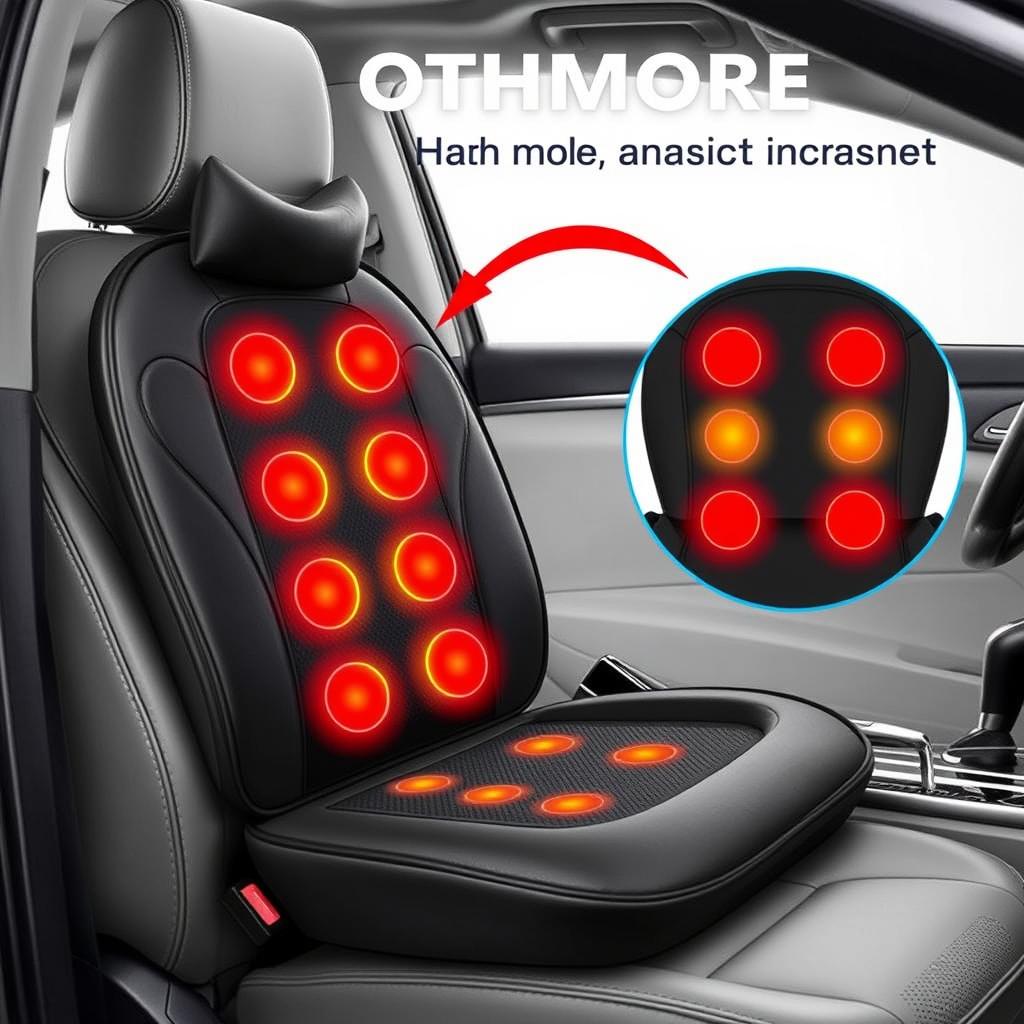 SLOTHMORE Back Massager with Heat and Traction for car seat
