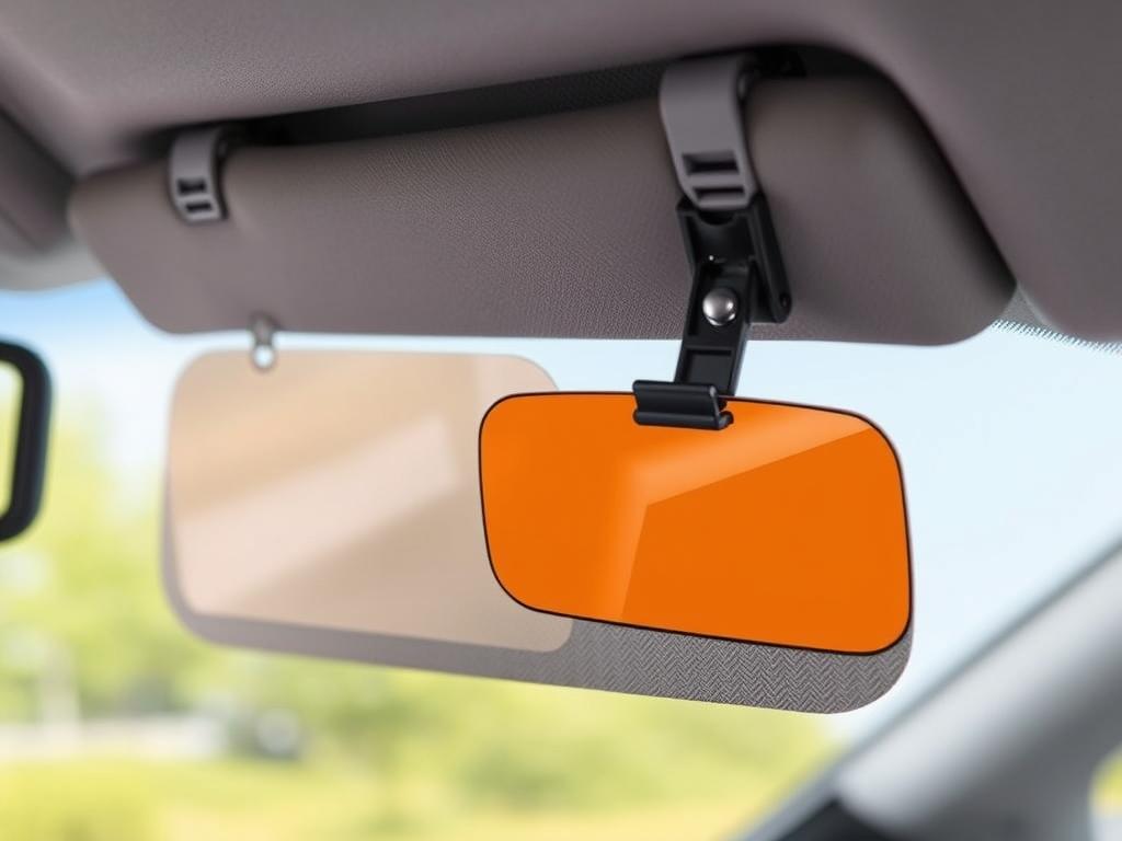 Sailead Polarized Sun Visor attached to car visor