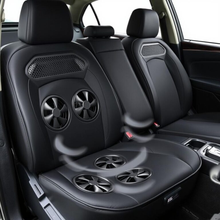 Snailax Cooling Car Seat Cover with multiple cooling fans