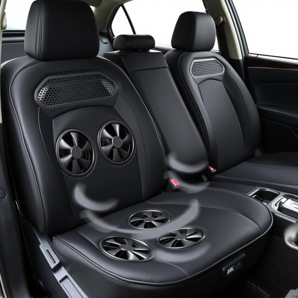 Snailax Cooling Car Seat Cover with multiple cooling fans