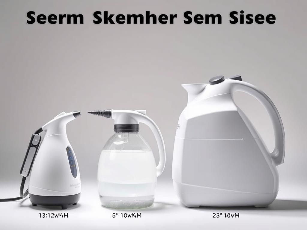 Steam cleaner tank capacity comparison for car detailing