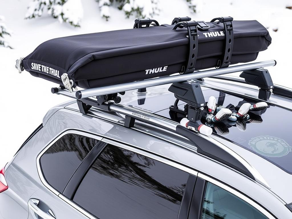 Thule SnowPack Extender Ski Rack extended position