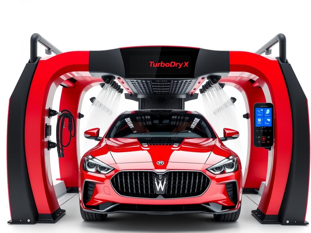 TurboDry X touchless car wash system with integrated air drying technology