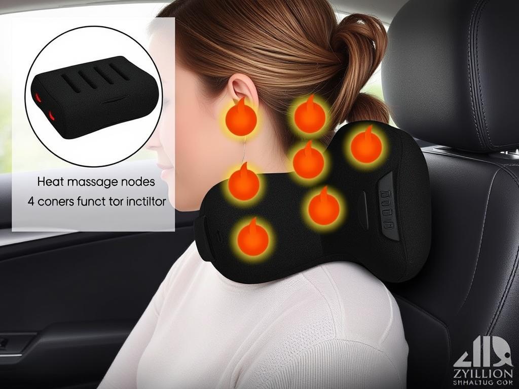 Zyllion Shiatsu Back and Neck Massager showing compact design
