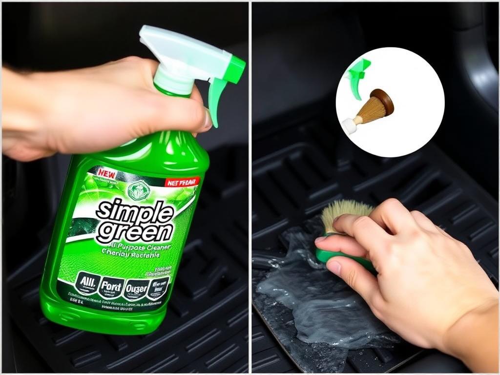 Simple Green being used on car mats Simple Green being used on car mats