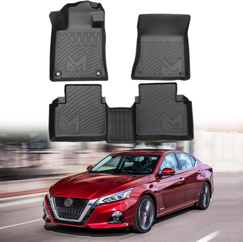 Durable TPE All-Weather Floor Mats for 2019-2026 Nissan Altima Front a